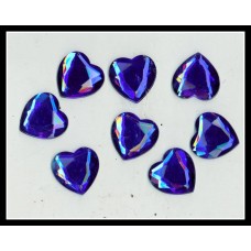 Dark Blue Heart Flatback 